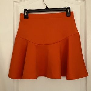 Asos deep orange mini skirt